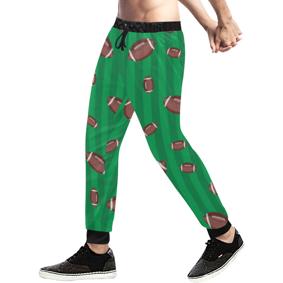 American football ball field background Unisex Casual Sweatpants