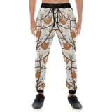 Sloths hanging on the tree pattern Unisex Casual Sweatpants