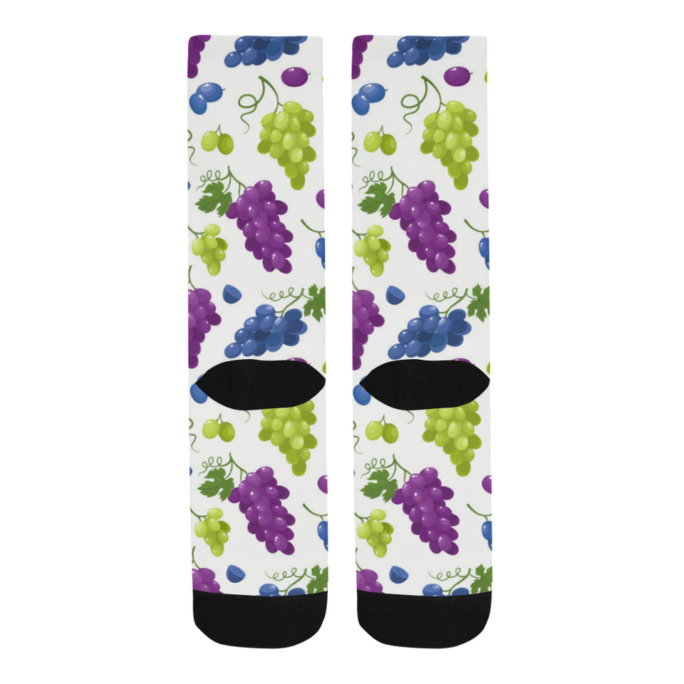Grape pattern Crew Socks