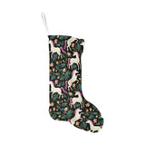Unicorns forest background Christmas Stocking