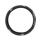 Hand drawn boomerang Australian aboriginal ornamen Car Steering Wheel Cover