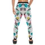 Dragonflies ginkgo leaves pattern Unisex Casual Sweatpants