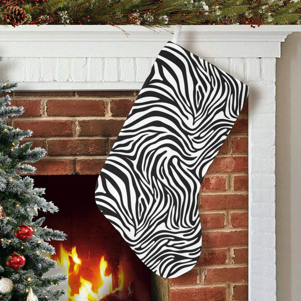 Zebra skin pattern Christmas Stocking