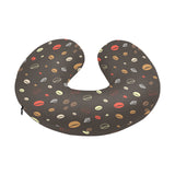 Coffee bean leave pattern U-Shaped Travel Neck Pillow