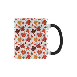 Colorful Maple Leaf pattern Morphing Mug Heat Changing Mug