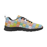 Chemistry Periodic Table Pattern Print Design 01 Men's Breathable Sneakers ( Model 055)