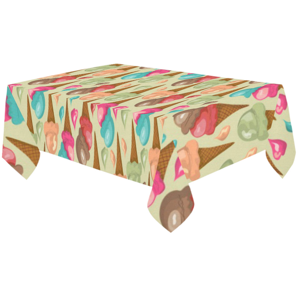 Colorful ice cream pattern Tablecloth