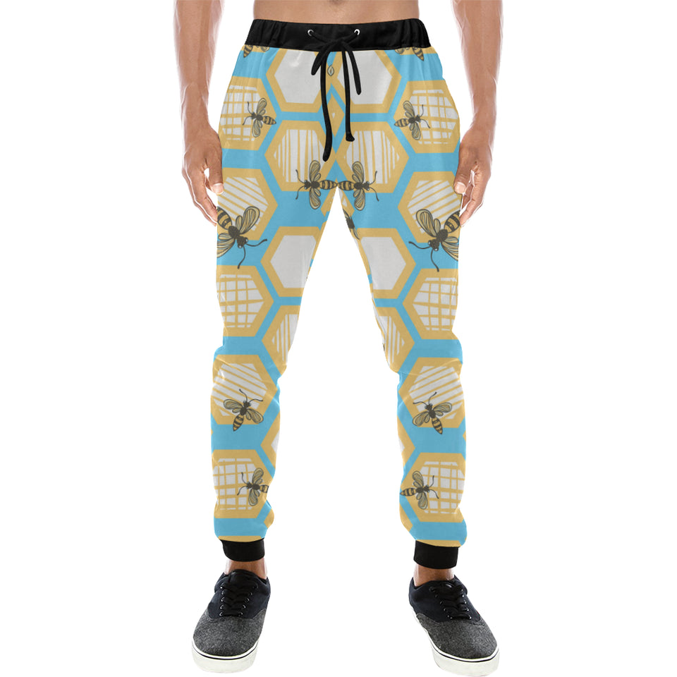 Bee honeycomb pattern Unisex Casual Sweatpants
