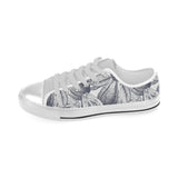 Guava tropical hand drawn pattern Men's Low Top Shoes White