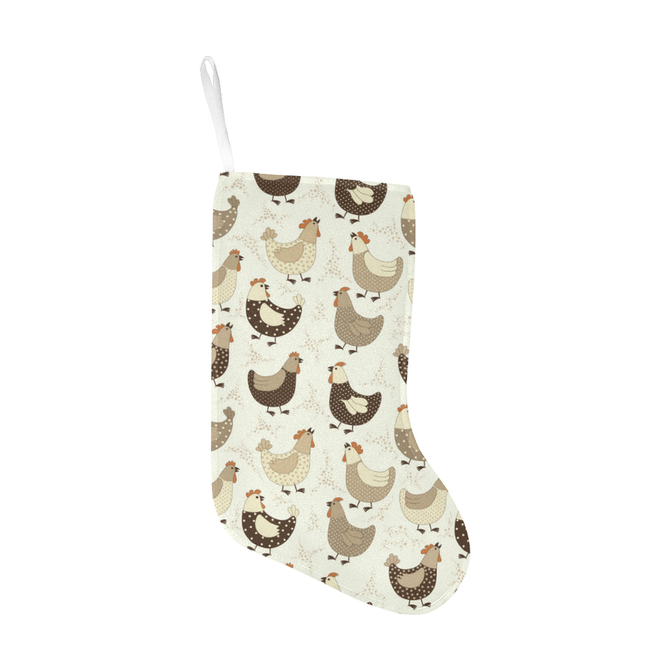 Cute rooster chicken cock Christmas Stocking