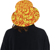 Fire flame design pattern Unisex Bucket Hat
