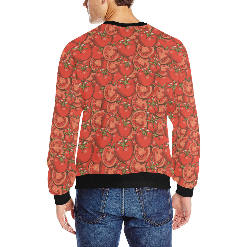 Red Tomato Pattern Men's Crew Neck Sweatshirt