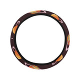 Hamburger Pattern Print Design 05 Car Steering Wheel Cover