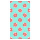 Grapefruit green background Bath Towel