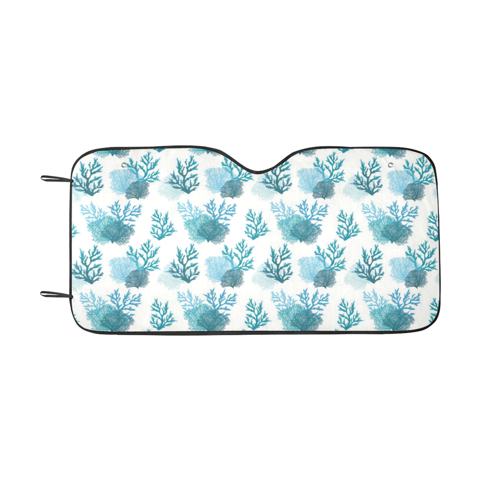 Coral Reef Pattern Print Design 04 Car Sun Shade