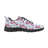 Purple seahorse blue coral pattern Men's Sneaker Shoes