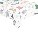 Cute cartoon dinosaurs tree pattern Tablecloth