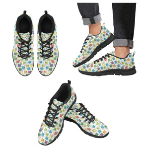 Chemistry Periodic Table Pattern Print Design 05 Men's Breathable Sneakers ( Model 055)
