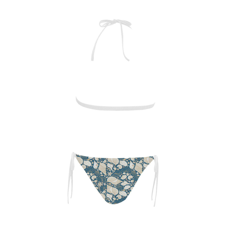 Sea turtle Polynesian Tribal design pattern Sexy Bikinis Two-Piece Swimsuits