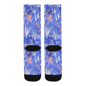 white bengal tigers pattern Crew Socks