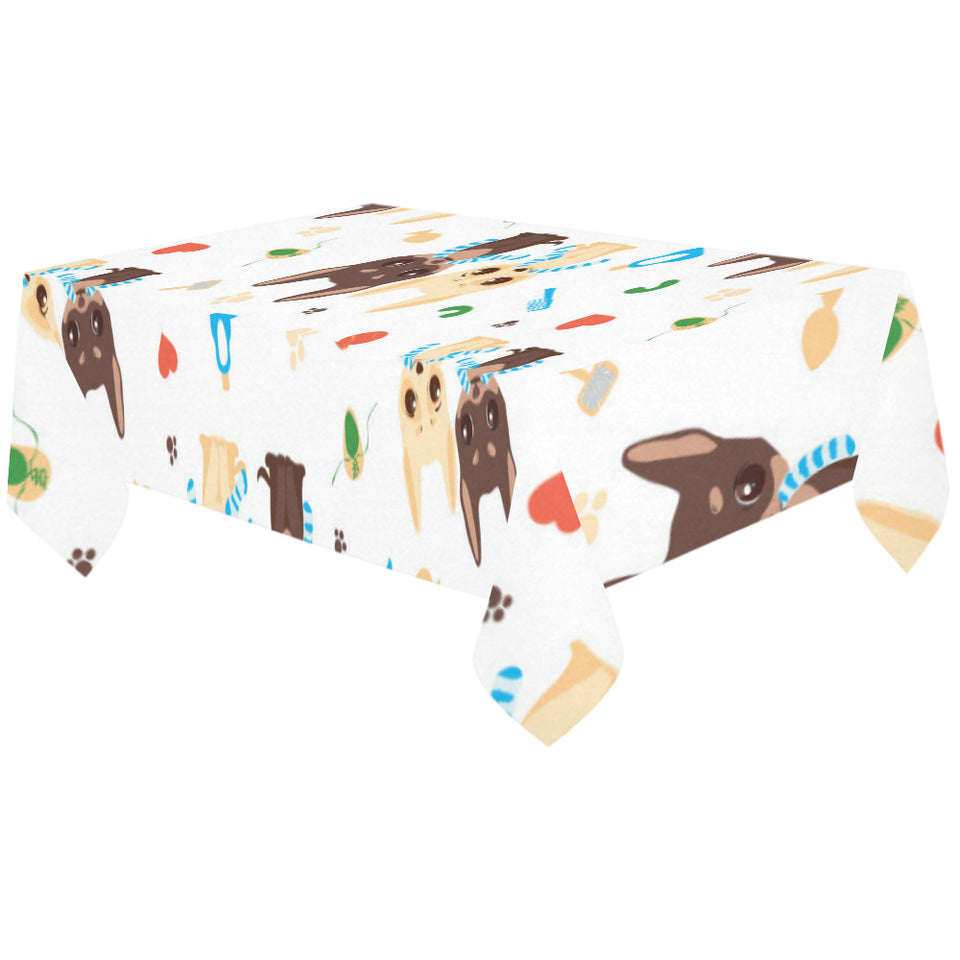 Cute Chihuahua dog pattern Tablecloth
