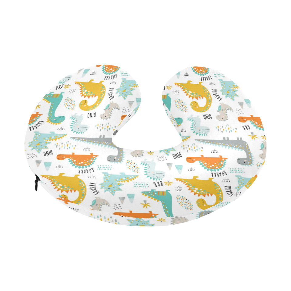 Cute funny kids dinosaurs pattern U-Shaped Travel Neck Pillow