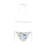 blue butterfly pattern Sexy Bikinis Two-Piece Swimsuits