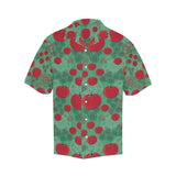 Tomato design pattern Men's All Over Print Hawaiian Shirt