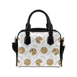Sketch style cookie pattern Shoulder Handbag