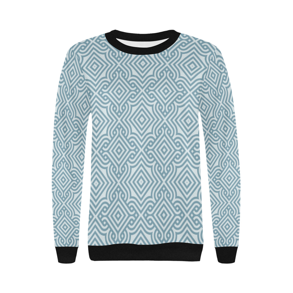 arabic pattern Women's Crew Neck Sweatshirt
