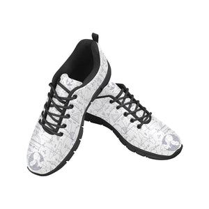 Math Pattern Print Design 03 Men's Breathable Sneakers ( Model 055)