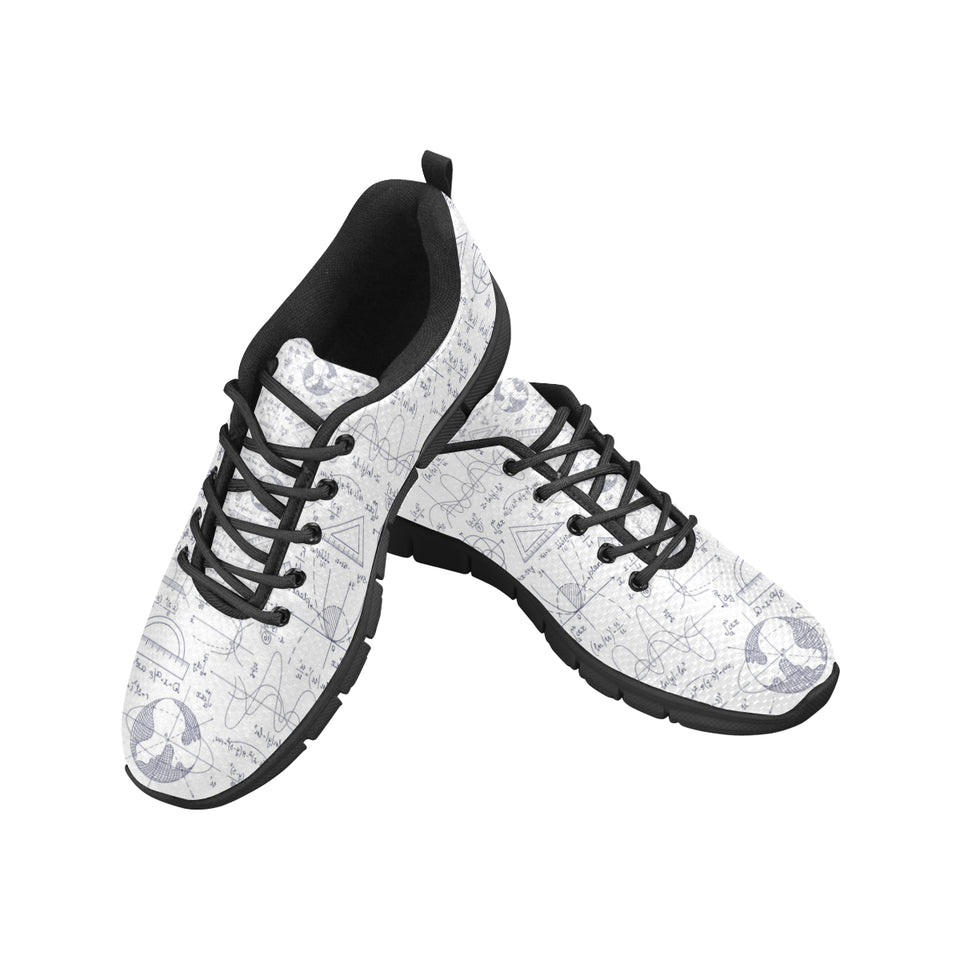 Math Pattern Print Design 03 Men's Breathable Sneakers ( Model 055)