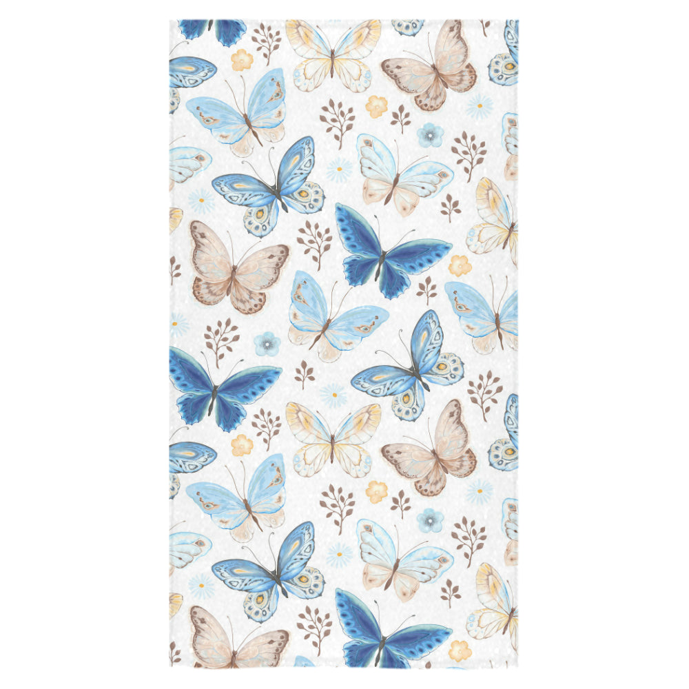 blue butterfly pattern Bath Towel