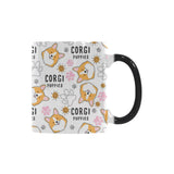 Corgi Dog Pattern Morphing Mug Heat Changing Mug