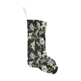 Japanese crane ornament elements Christmas Stocking