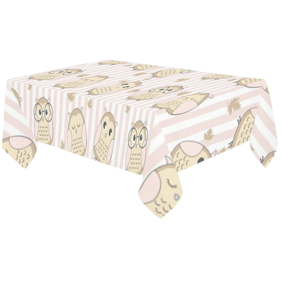 cute owl leaf Tablecloth