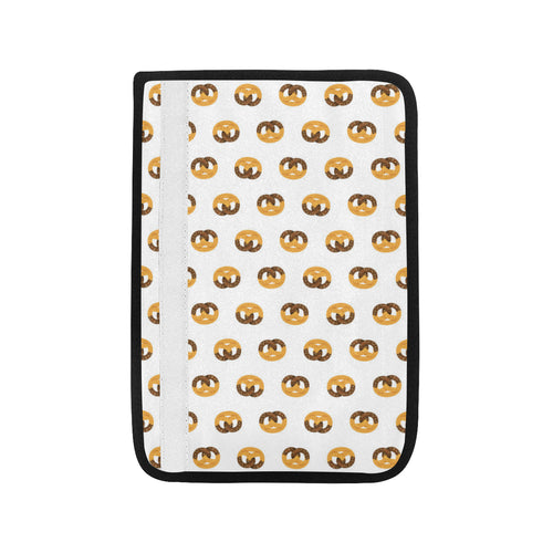 Pretzels Pattern Print Design 02 Car Seat Belt Cover