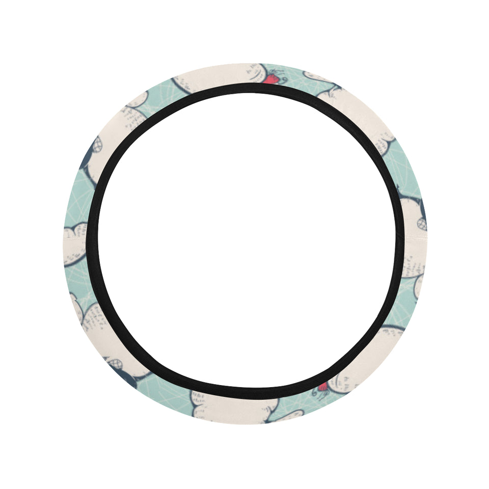 Cute Penguin pattern Car Steering Wheel Cover