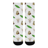 Color hand drawn cacao pattern Crew Socks