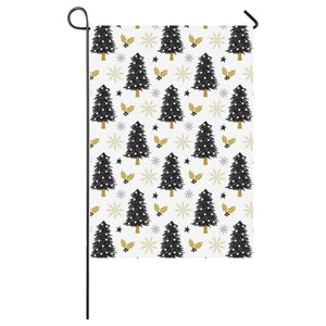 Christmas tree holly snow star pattern House Flag Garden Flag