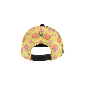 Grapefruit yellow background All Over Print Snapback Cap