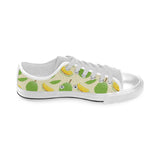 Durian pattern Men's Low Top Shoes White