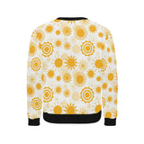 Sun design pattern Men's Crew Neck Sweatshirt