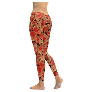 Fire flame pattern Women's Legging Fulfilled In US