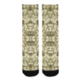 Light Green camouflage pattern Crew Socks