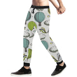 Hot Air Balloon Bird Cloud Pattern Unisex Casual Sweatpants