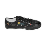 space pattern Kids' Boys' Girls' Low Top Canvas Shoes Black
