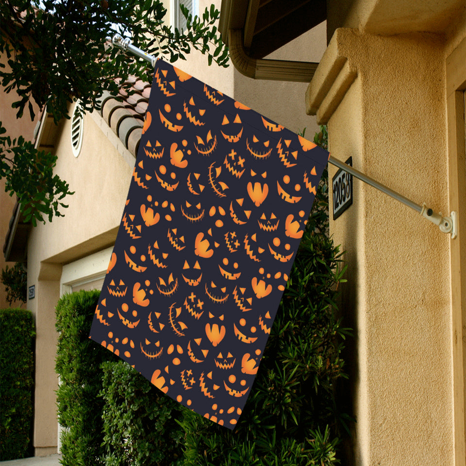 Halloween pattern Pumpkin background House Flag Garden Flag