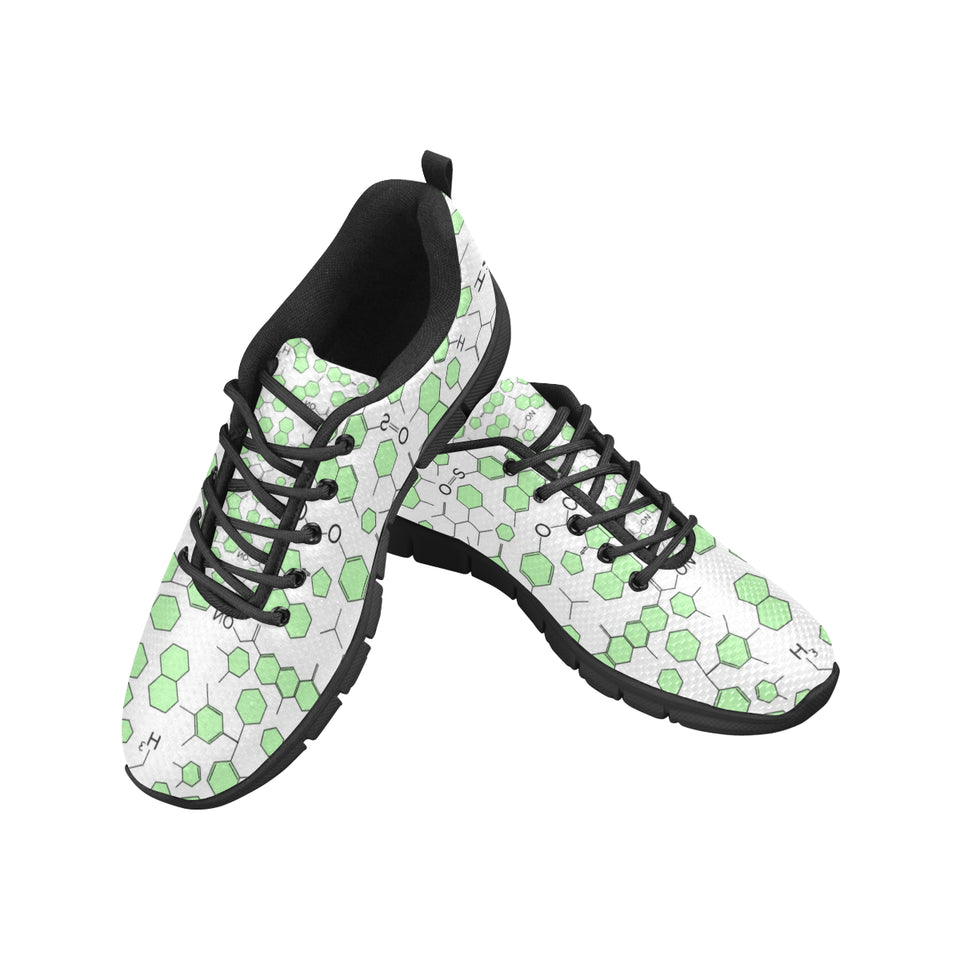 Chemistry Periodic Table Pattern Print Design 03 Men's Breathable Sneakers ( Model 055)