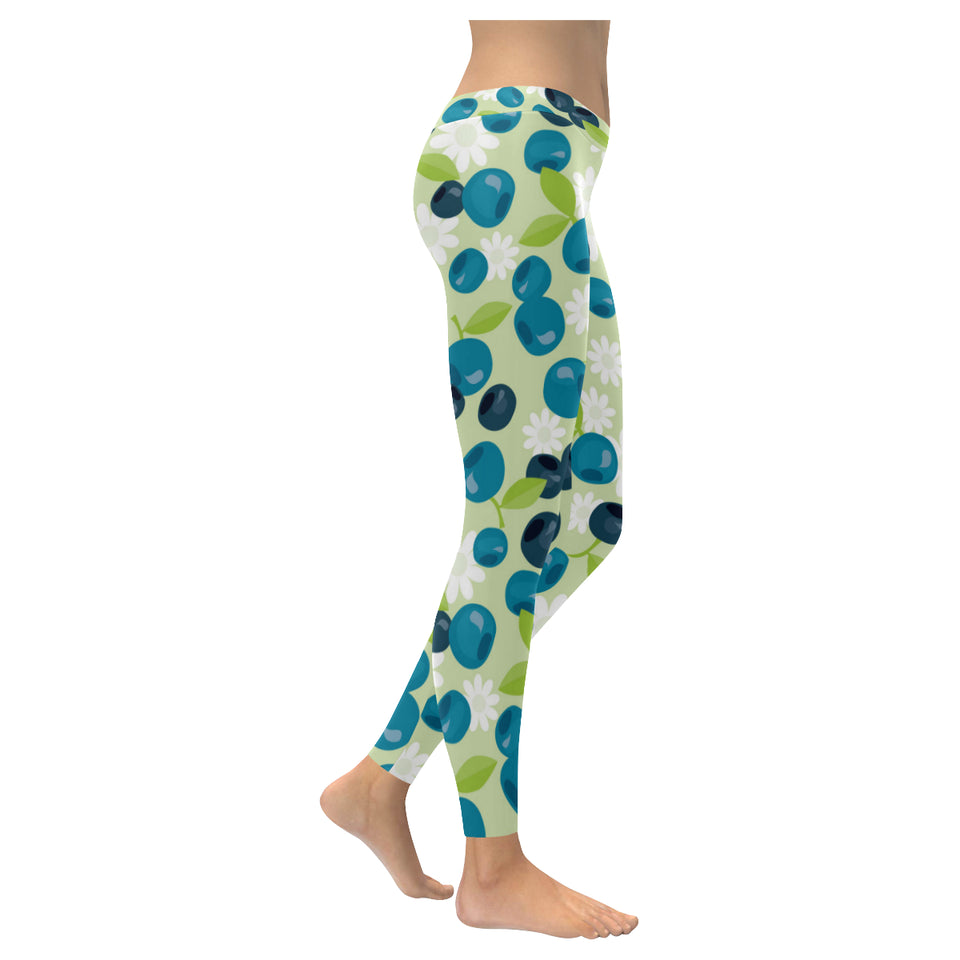 blueberry flower pattern Women's Legging Fulfilled In US